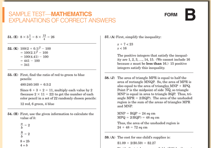 2014-2015 Handbook Math B Exam Report – BCA Test Prep